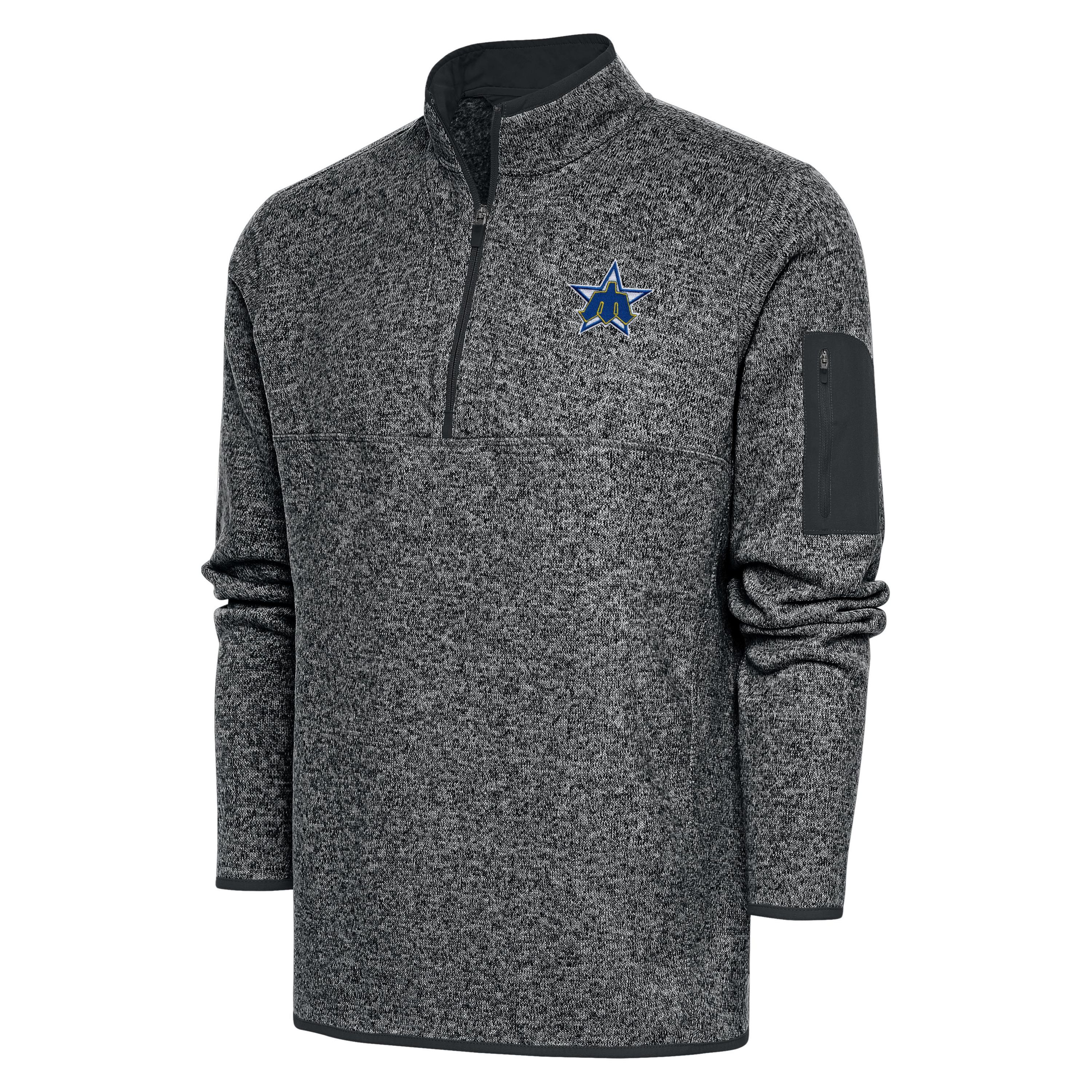 MLB Seattle Mariners Mens Fortune 1/4 Zip Pullover Tall