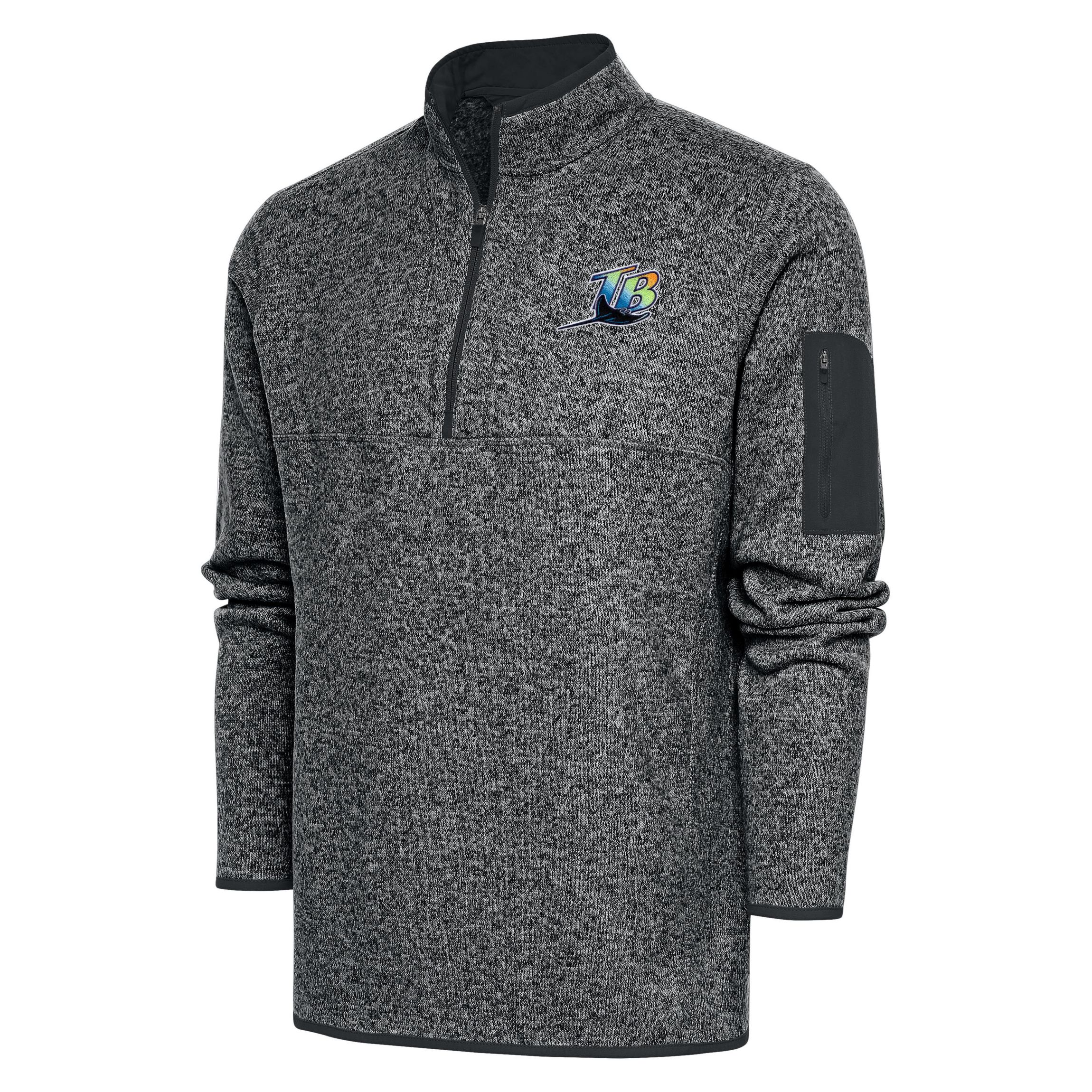 MLB Tampa Bay Rays Mens Fortune 1/4 Zip Pullover Tall