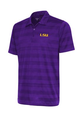 Antigua LSU Tigers Spark Polo Large Steel