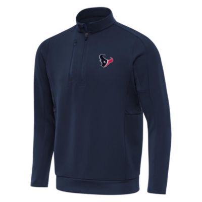 Antigua NFL Houston Texans Men's Generation 1/4 Zip Pullover, Navy Blue, Small