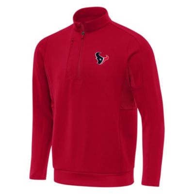 Antigua NFL Houston Texans Men's Generation 1/4 Zip Pullover, Red, 2XL