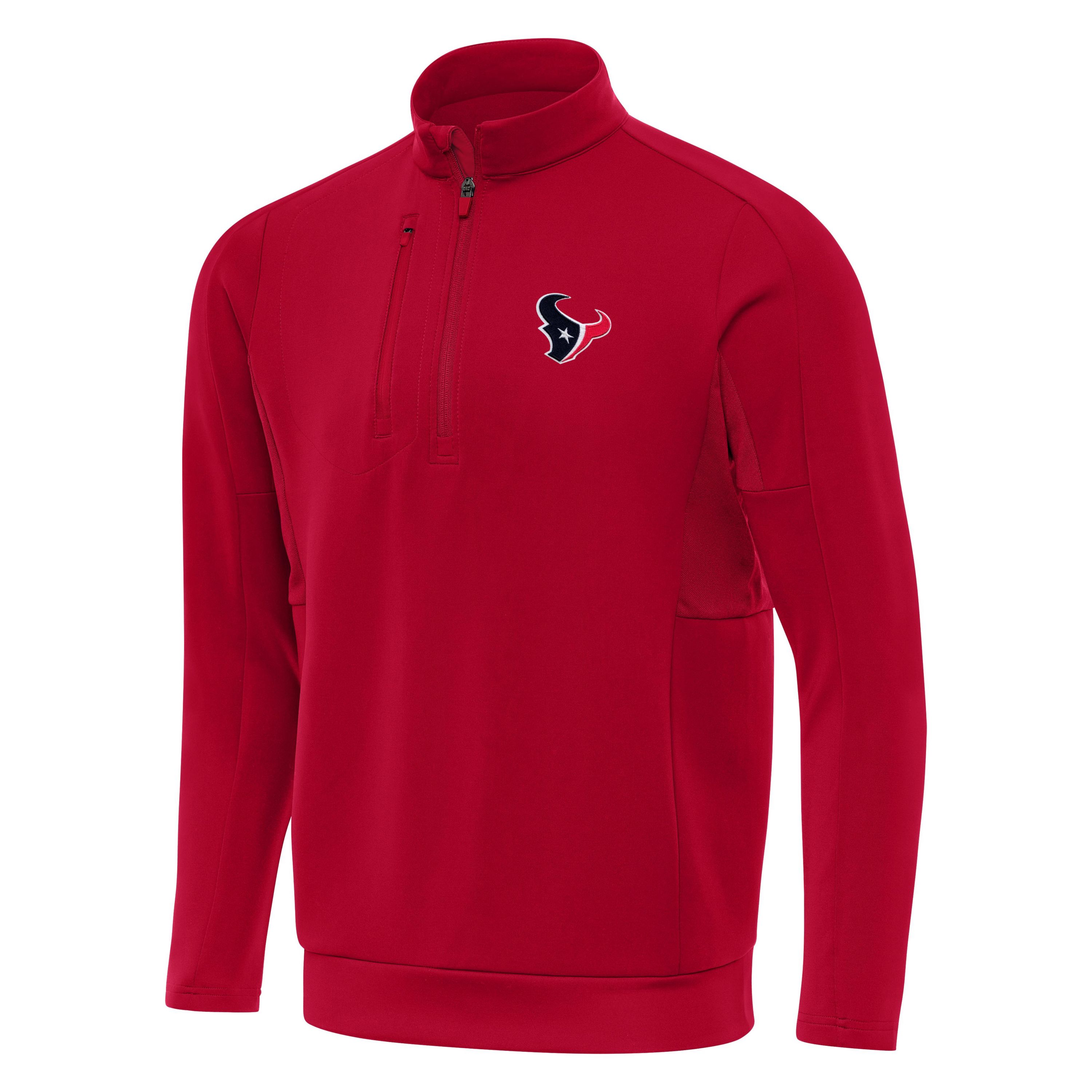 Antigua NFL Houston Texans Mens Generation 1/4 Zip Pullover