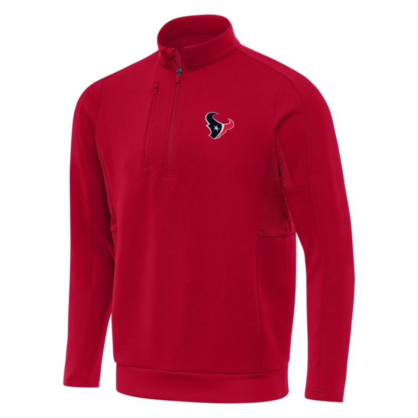 Antigua NFL Houston Texans Mens Generation 1/4 Zip Pullover