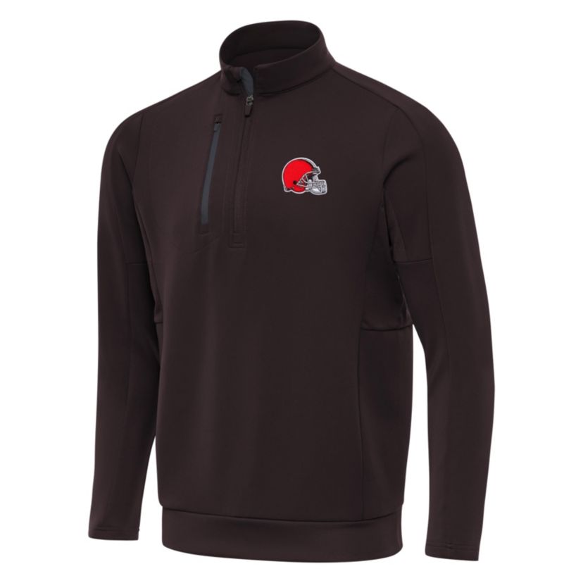 Antigua NFL Cleveland Browns Mens Generation 1/4 Zip Pullover
