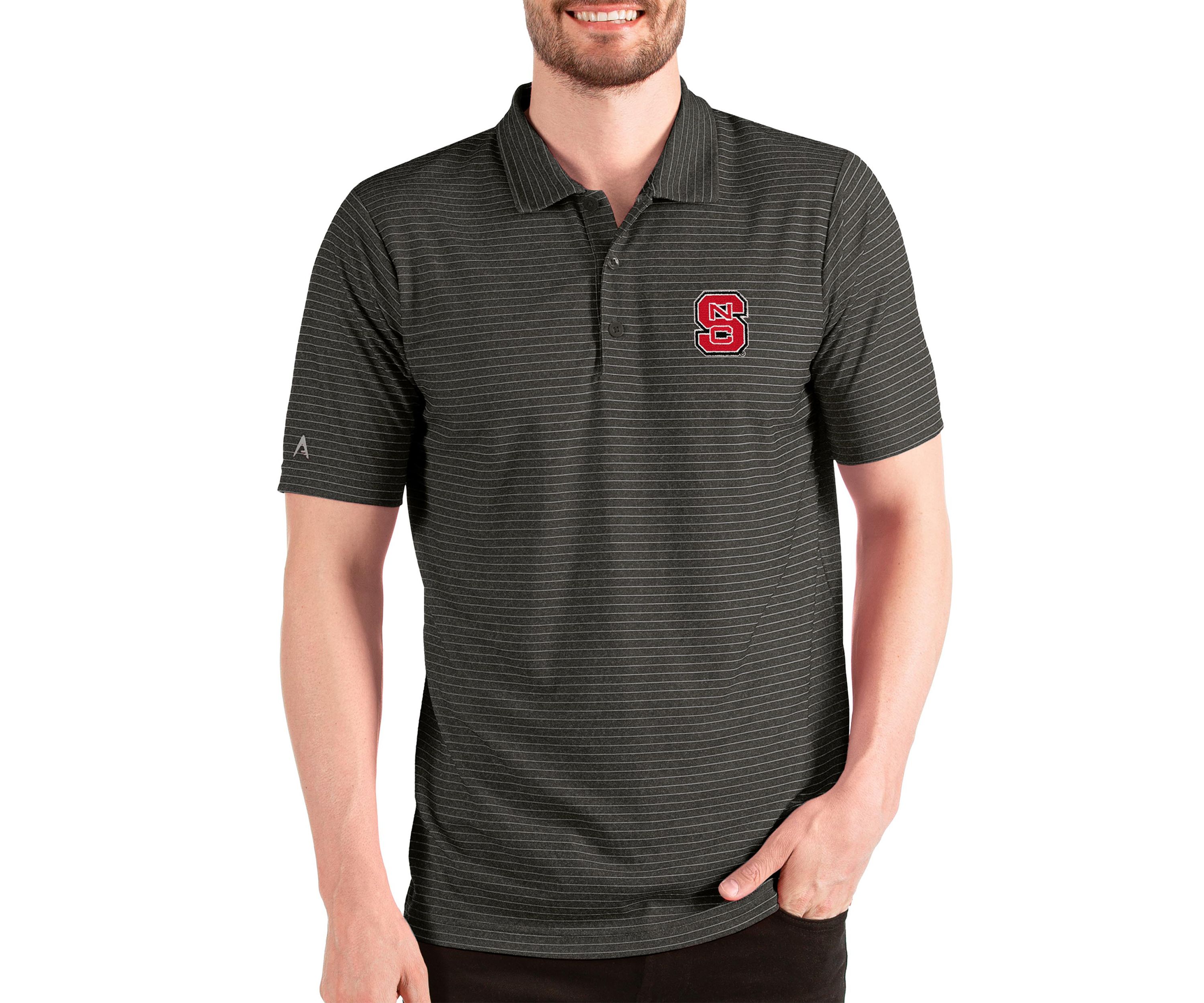 NCAA NC State Wolfpack Striped Polo Shirt 