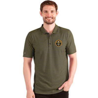 Antigua Men's NBA Denver Nuggets Esteem Polo, Black, Small -  0196759290356