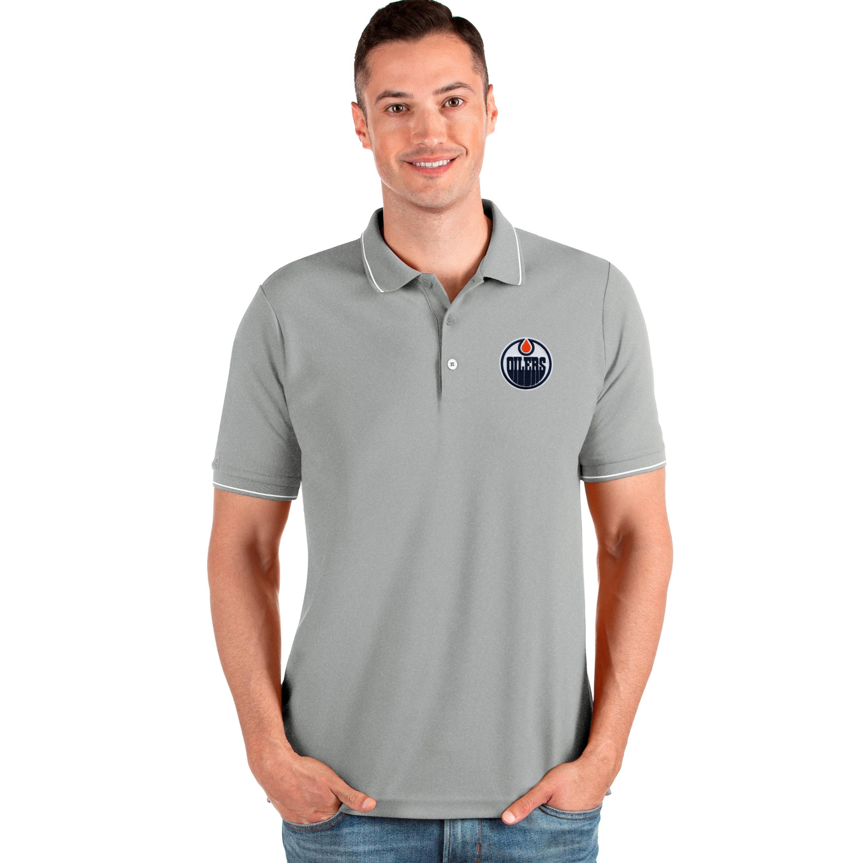 NHL  Edmonton Oilers Mens Affluent Polo