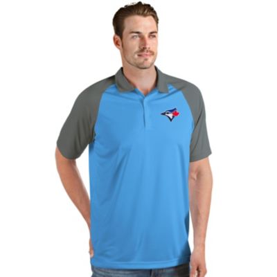 Antigua MLB Toronto Blue Jays Nova Short-Sleeve Colorblock Polo Shirt - XL