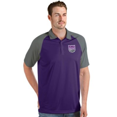 Antigua NBA Sacramento Kings Nova Raglan Polo, Purple, X-Large -  0196759316971