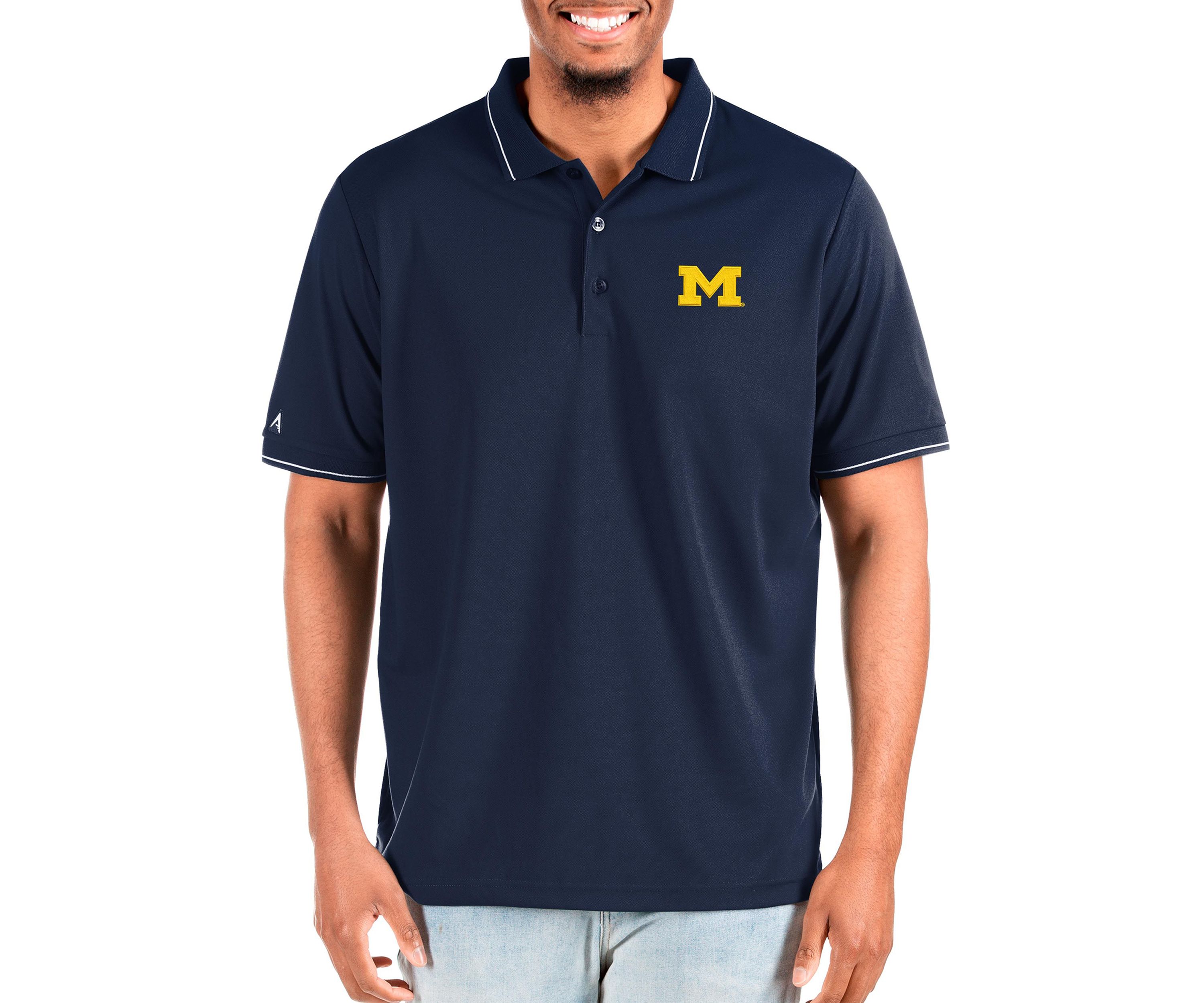 NCAA Michigan Wolverines Affluent Big & Tall Polo