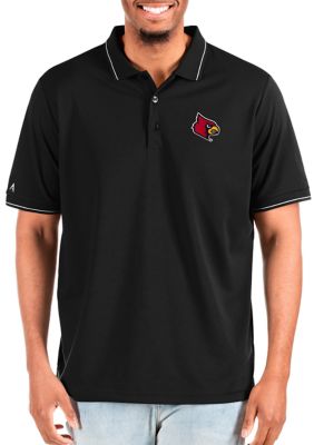 Men's Antigua White Louisville Cardinals Affluent Polo