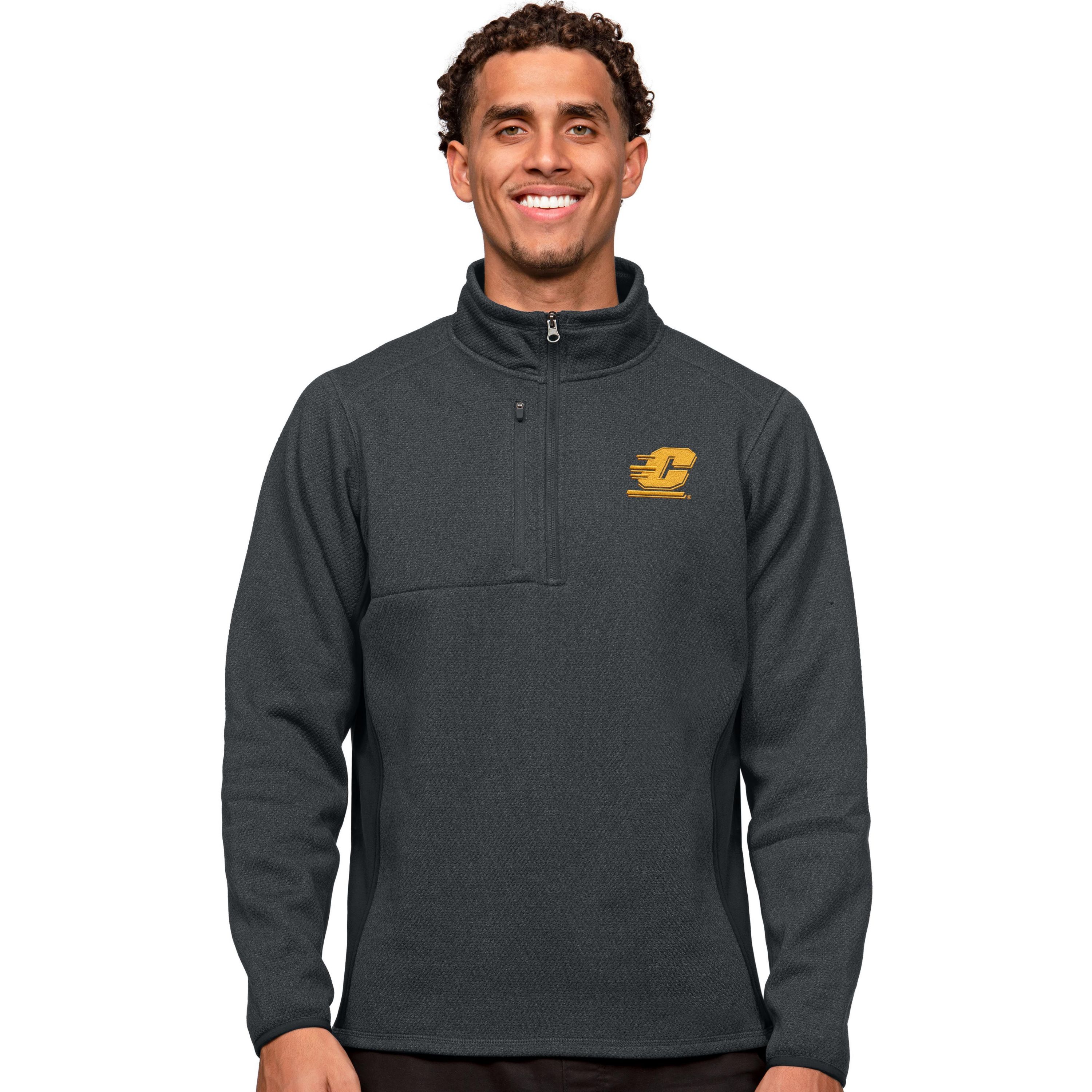 NCAA Central Michigan Chippewas Course Quarter-Zip Pullover Top
