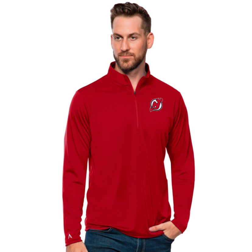 NHL New Jersey Devils Tribute Quarter-Zip Pullover Top