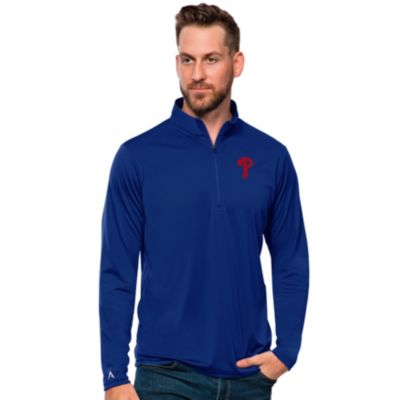 Antigua Men's MLB Philadelphia Phillies Tribute Quarter-Zip Pullover Top, 3XL