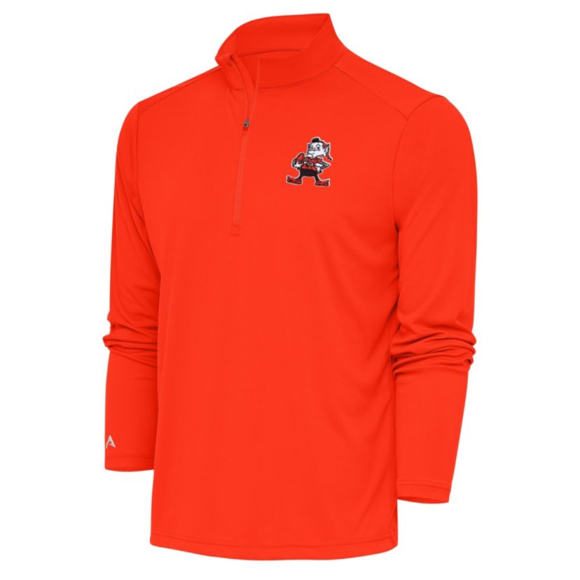 NFL Cleveland Browns "Brownie" Mens Tribute 1/4 Zip Pullover