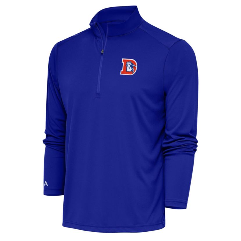 NFL Denver Broncos Mens Tribute 1/4 Zip Pullover