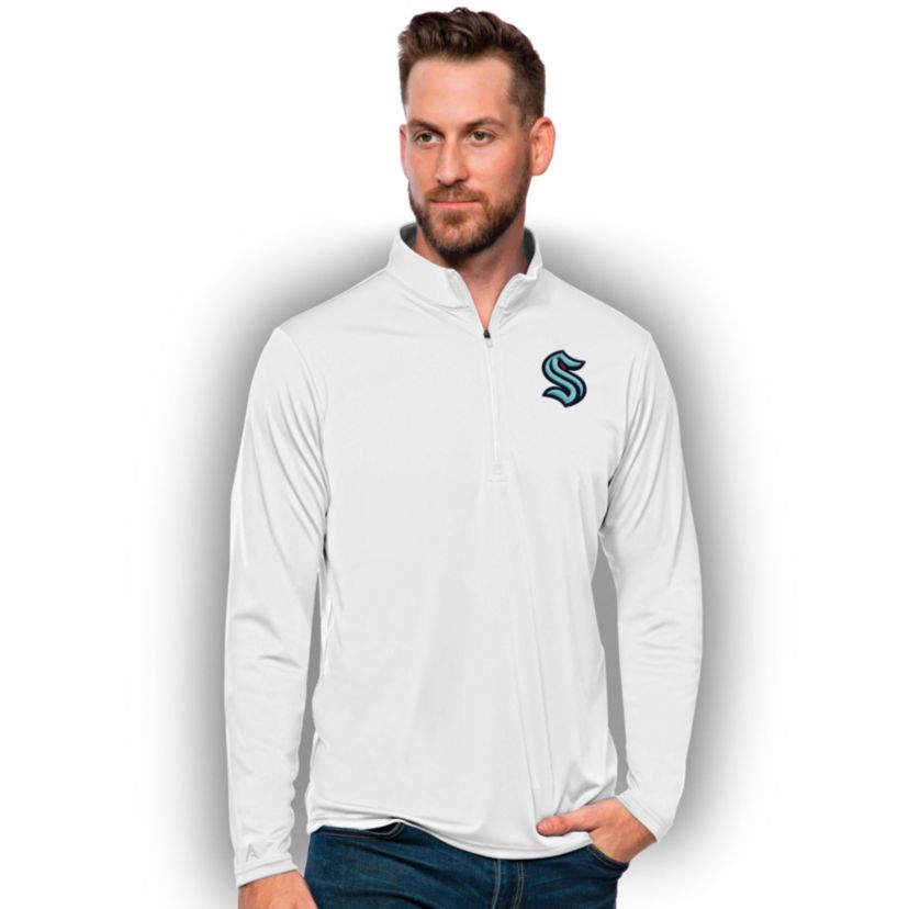NHL Seattle Kraken Tribute Quarter-Zip Pullover Top