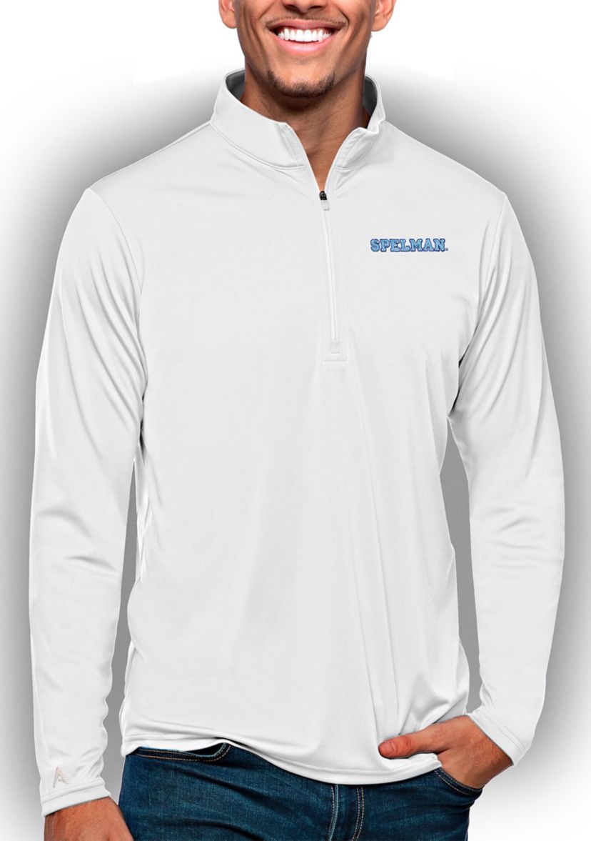Spelman College Jaguars NCAA Spelman NCAA Jaguars Tribute Quarter-Zip Pullover Top