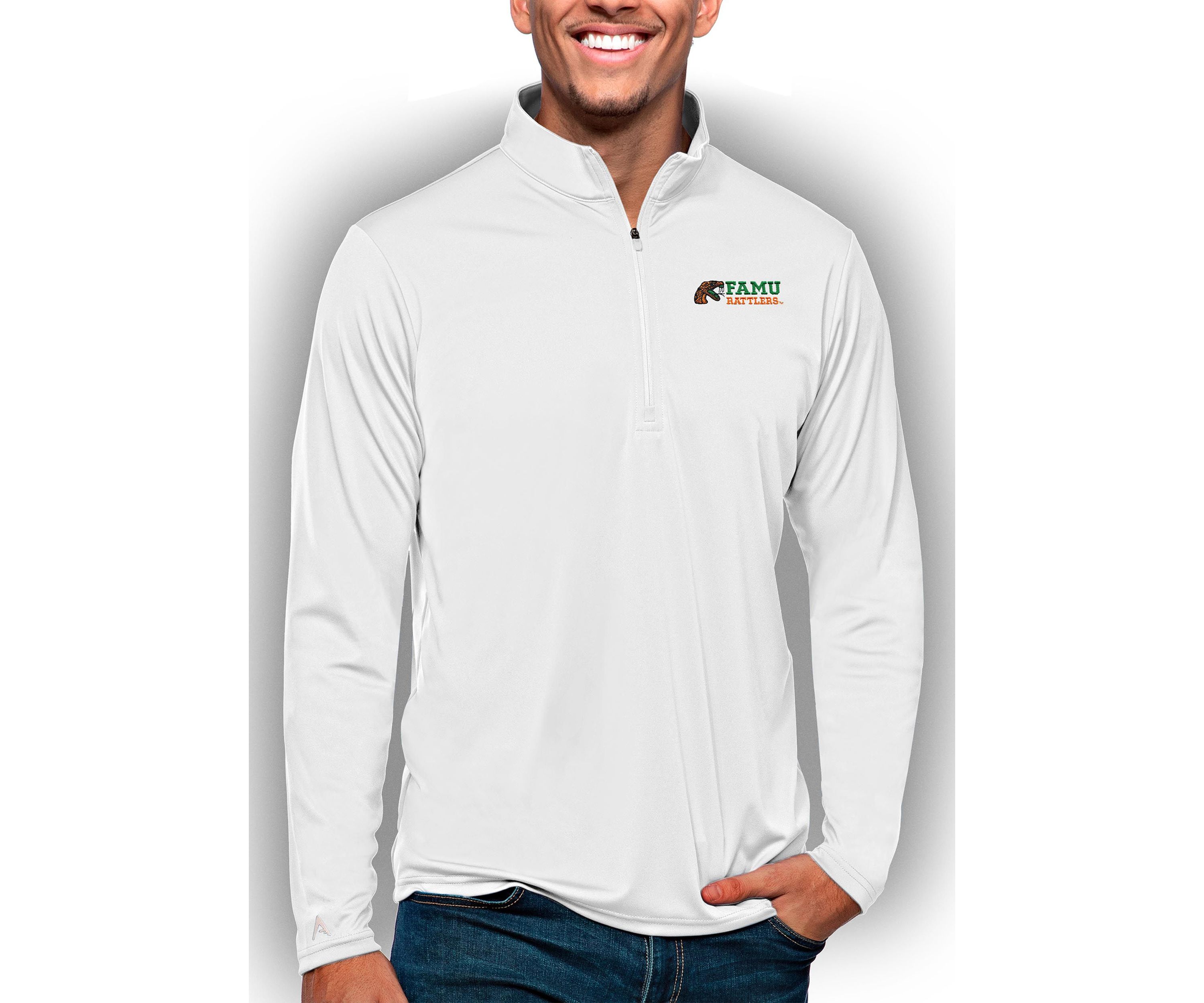 NCAA Florida A&M Rattlers Tribute Quarter-Zip Pullover Top