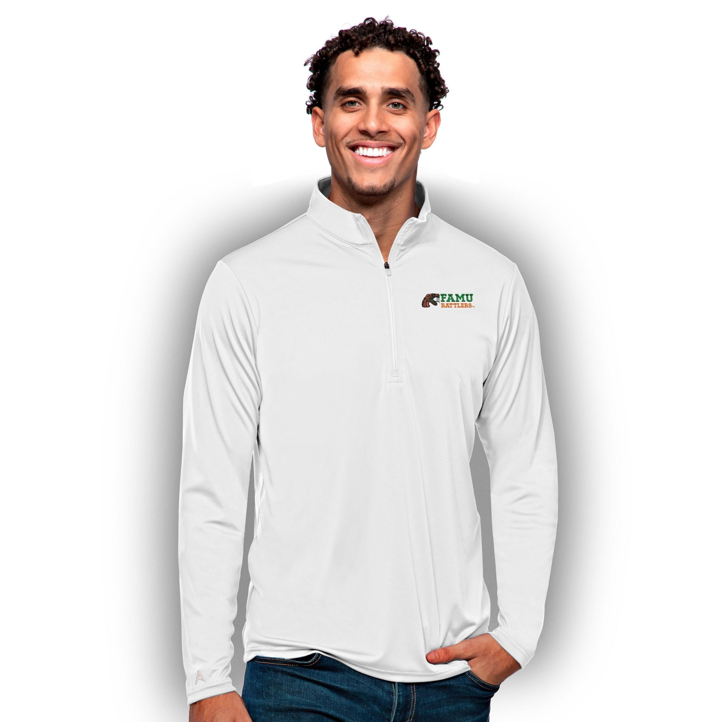 NCAA Florida A&M Rattlers Tribute Quarter-Zip Pullover Top