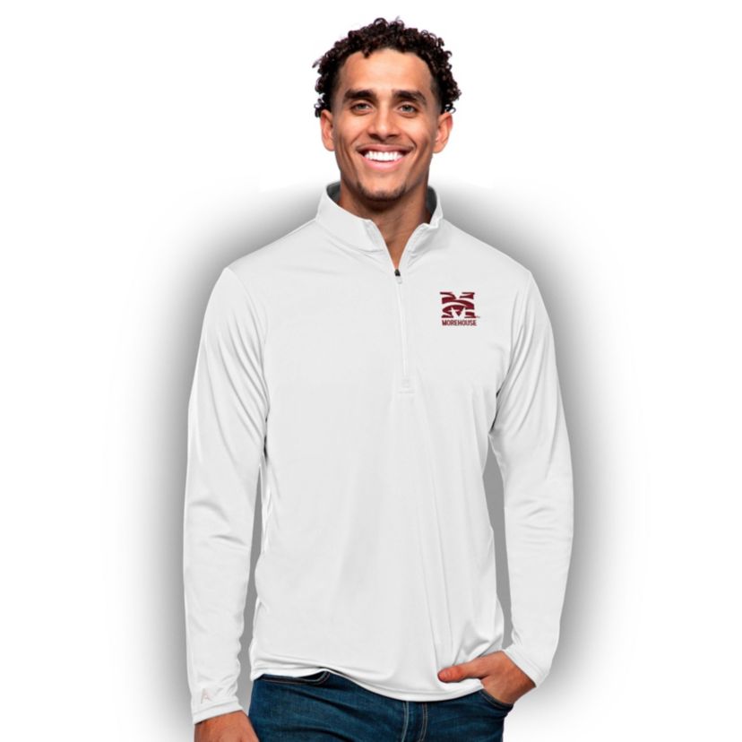 Morehouse Maroon Tigers NCAA Morehouse Tigers Tribute Quarter-Zip Pullover Top