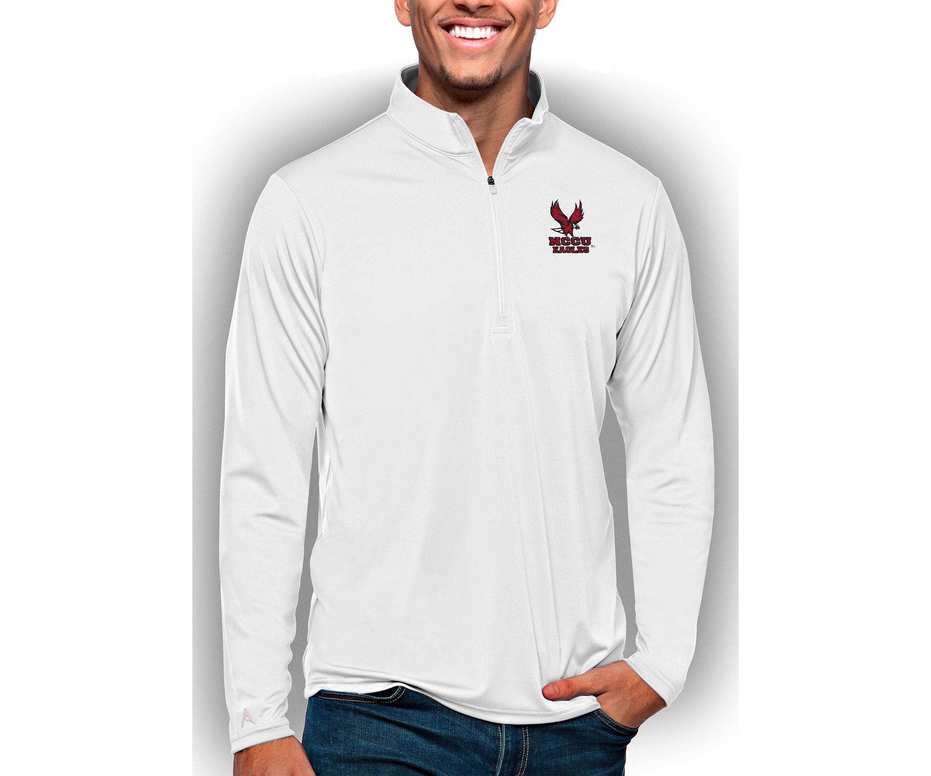 NC Central Eagles NCAA North Carolina Central Eagles Tribute Quarter-Zip Pullover Top