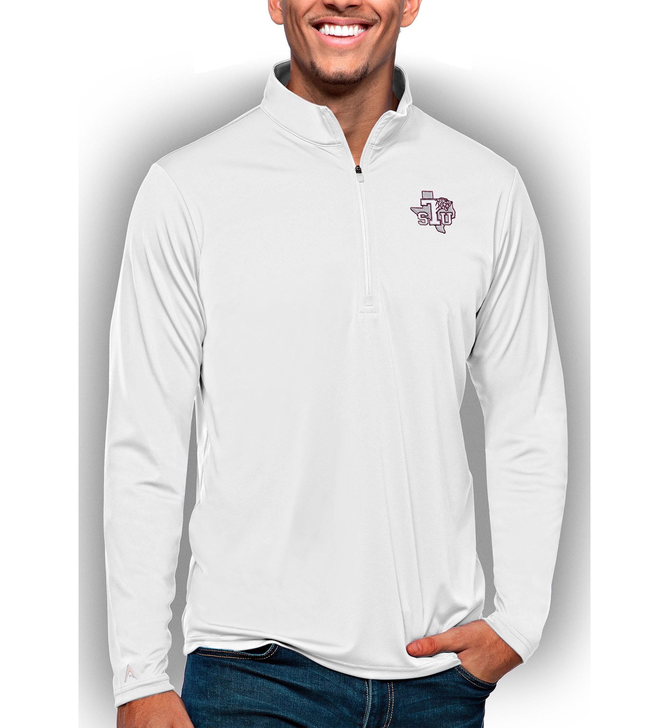 NCAA Texas Southern Tigers Tribute Quarter-Zip Pullover Top