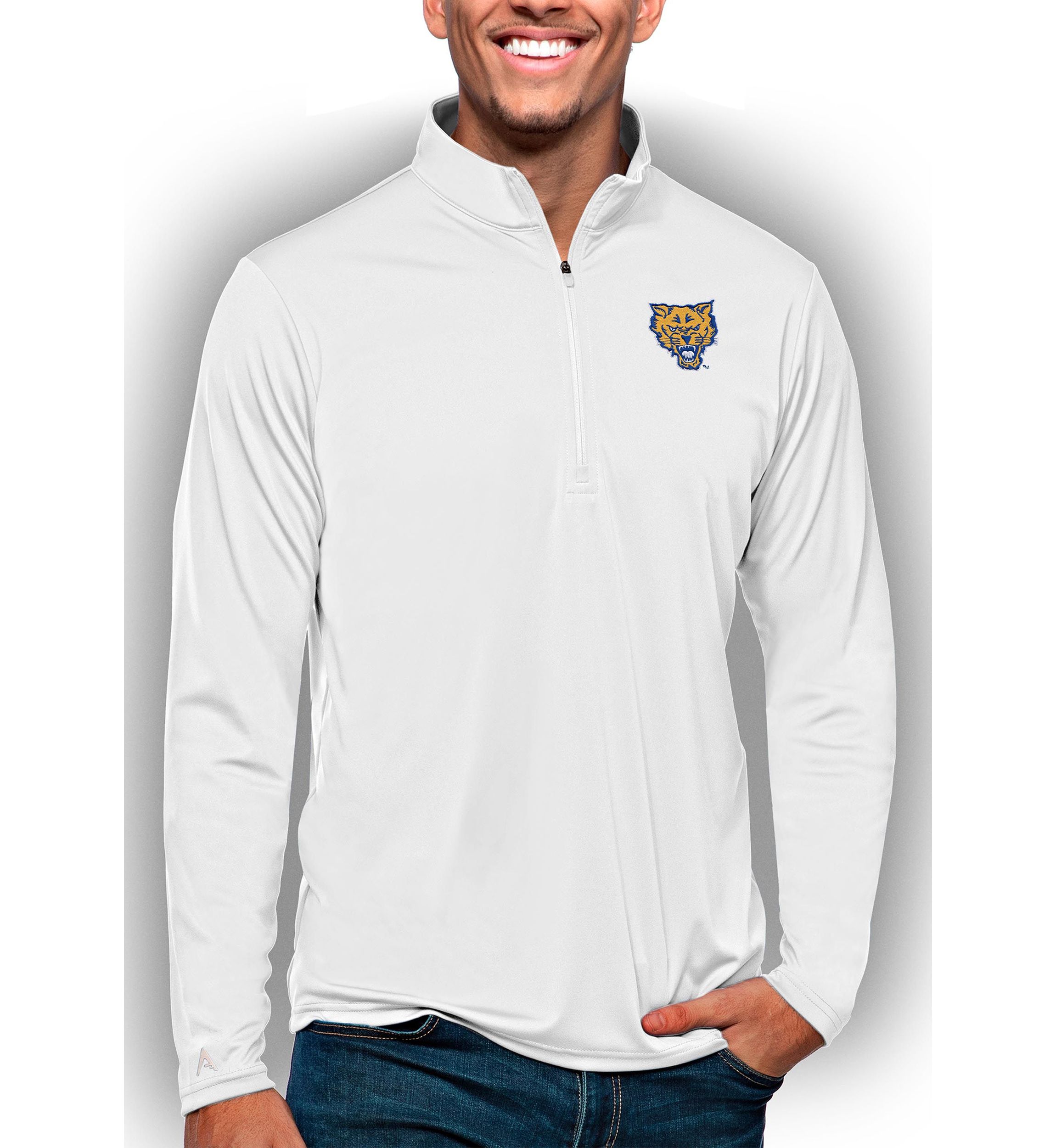 NCAA Fort Valley State Wildcats Tribute Quarter-Zip Pullover Top