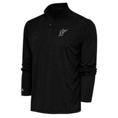 Antigua MLB Miami Marlins Men's Tribute 1/4 Zip Pullover
