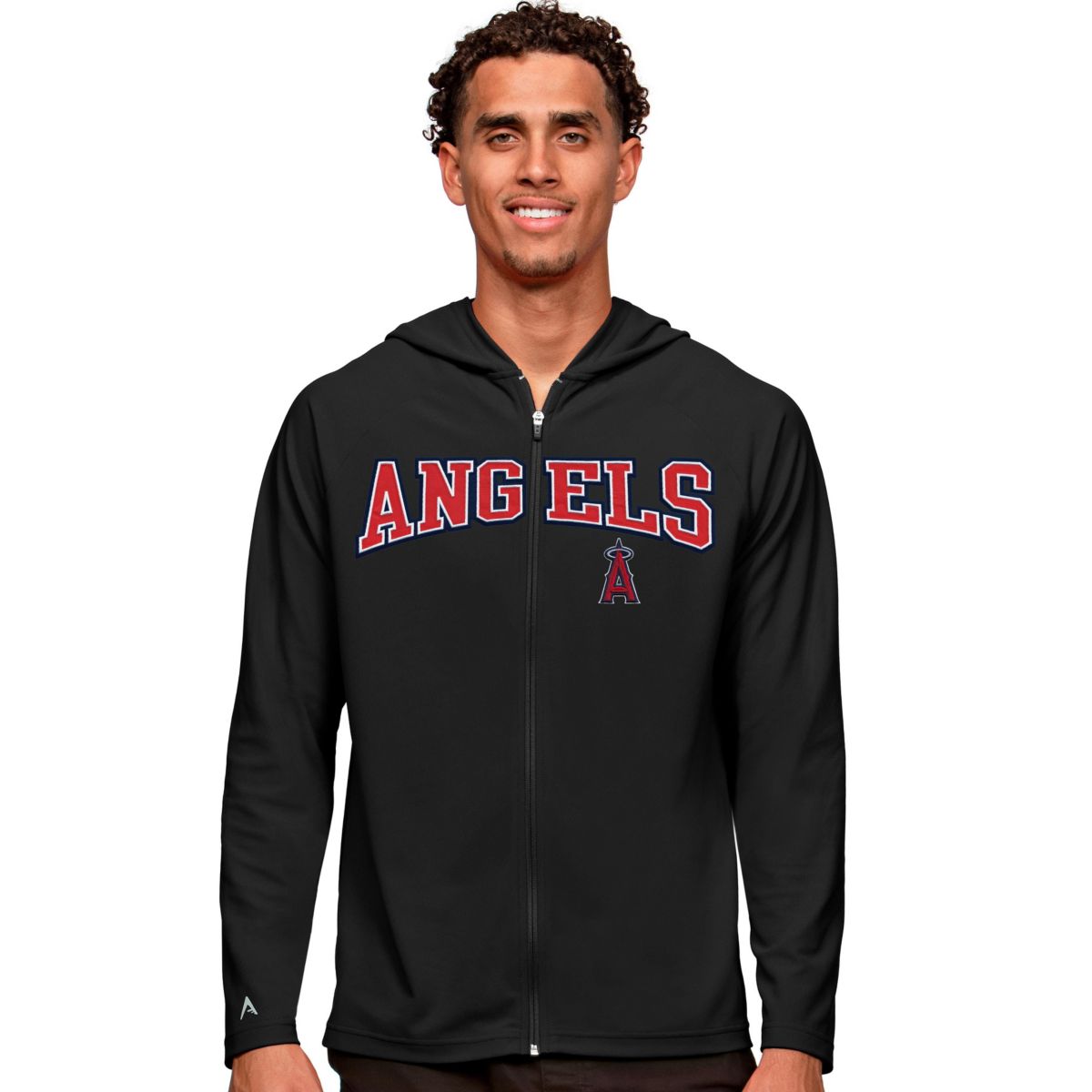 MLB Los Angeles Angels Wordmark Legacy Full-Zip Hoodie