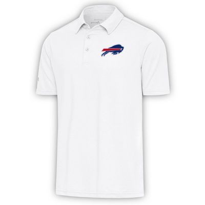 Antigua NFL Buffalo Bills Men's Par Polo, White, 3XL