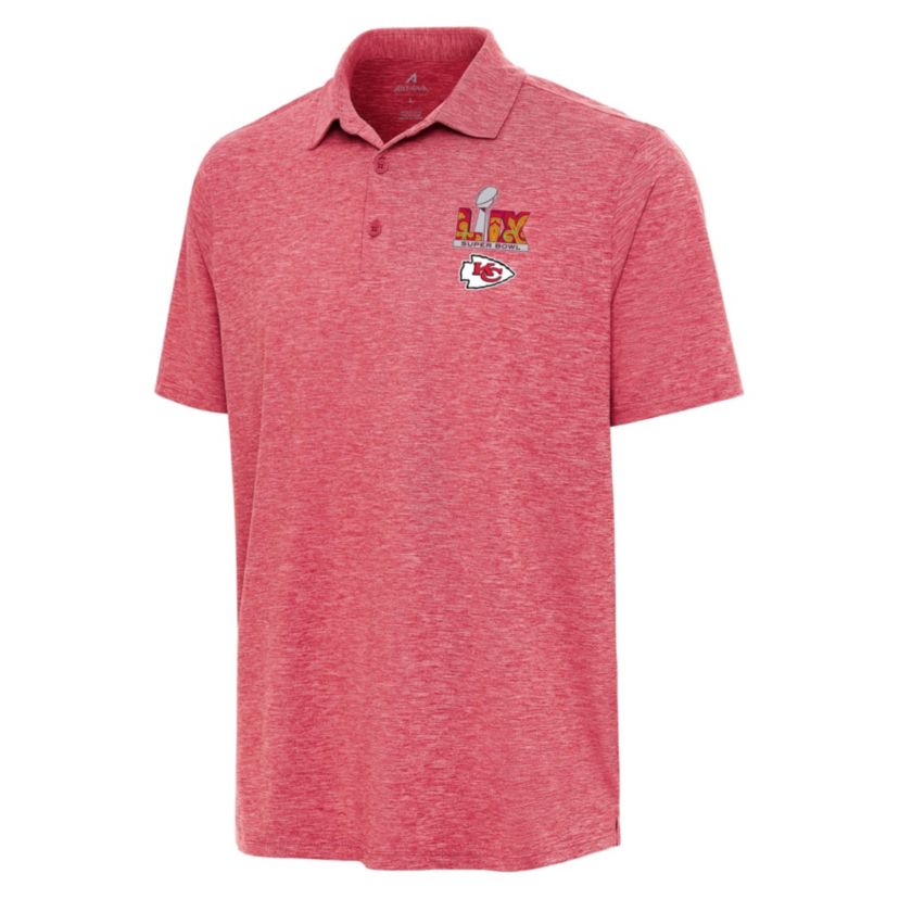 Antigua NFL Kansas City Chiefs SB LIX 2025 Ms Par 3 Polo
