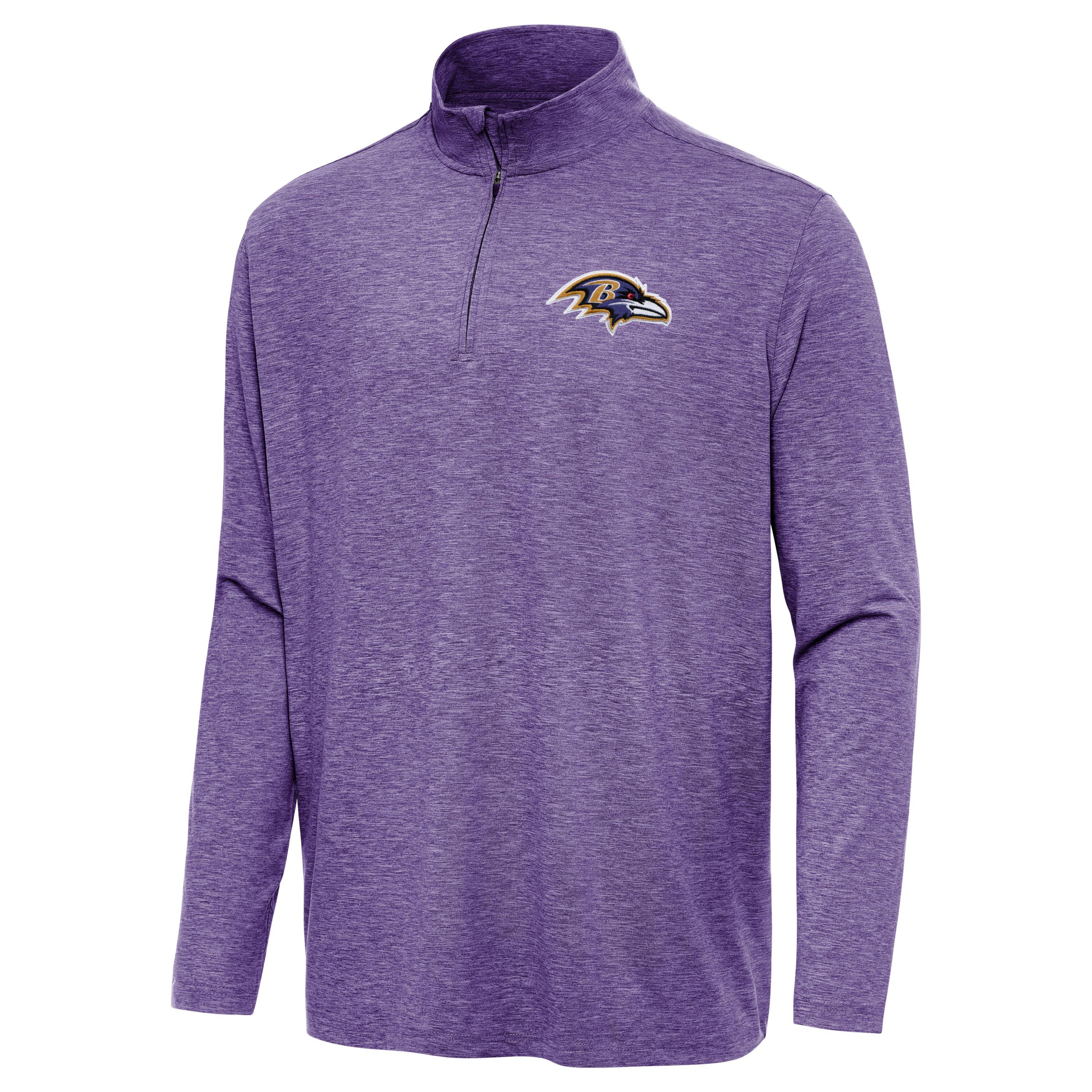 Antigua NFL Baltimore Ravens Mens Hunk 1/4 Zip Pullover