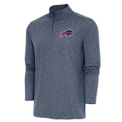 Antigua NFL Buffalo Bills Men's Hunk 1/4 Zip Pullover, Navy Blue, 3XL