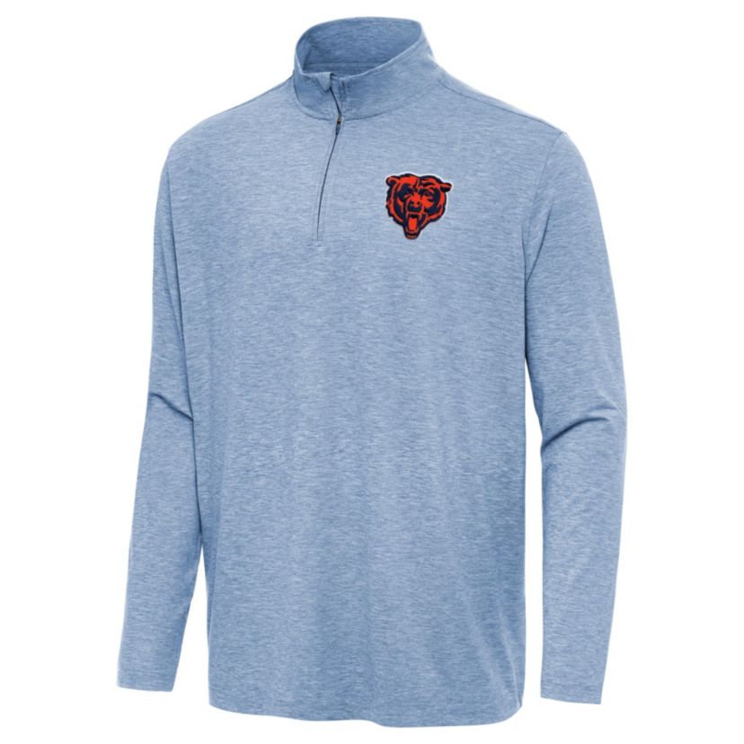 Antigua NFL Chicago Bears Mens Hunk 1/4 Zip Pullover