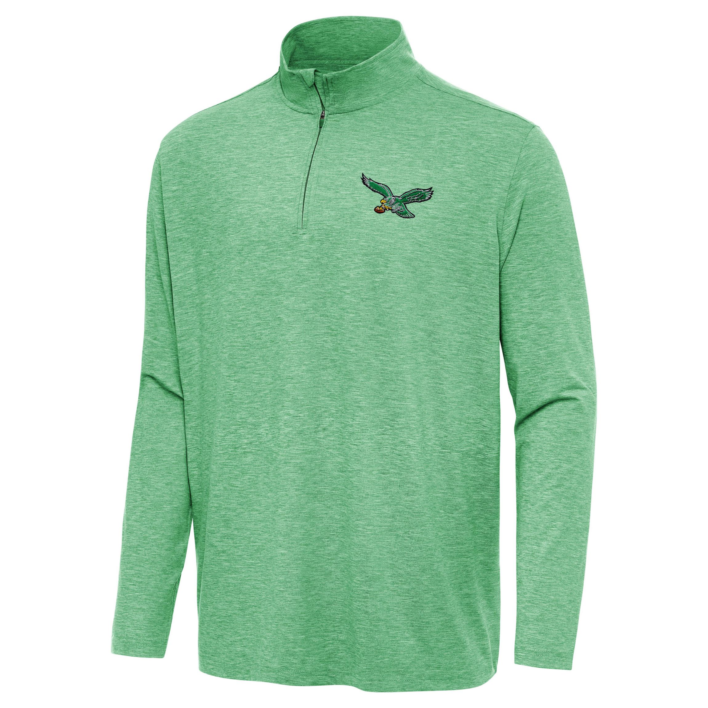 Antigua NFL Philadelphia Eagles Mens Hunk 1/4 Zip Pullover