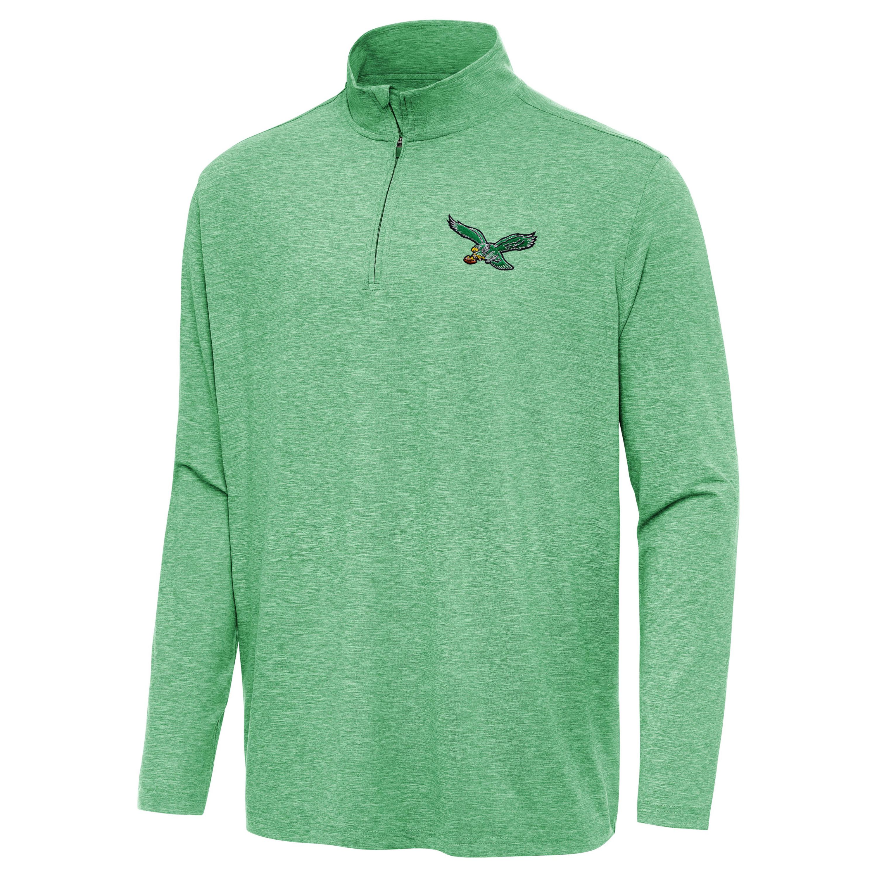 Antigua NFL Philadelphia Eagles Mens Hunk 1/4 Zip Pullover