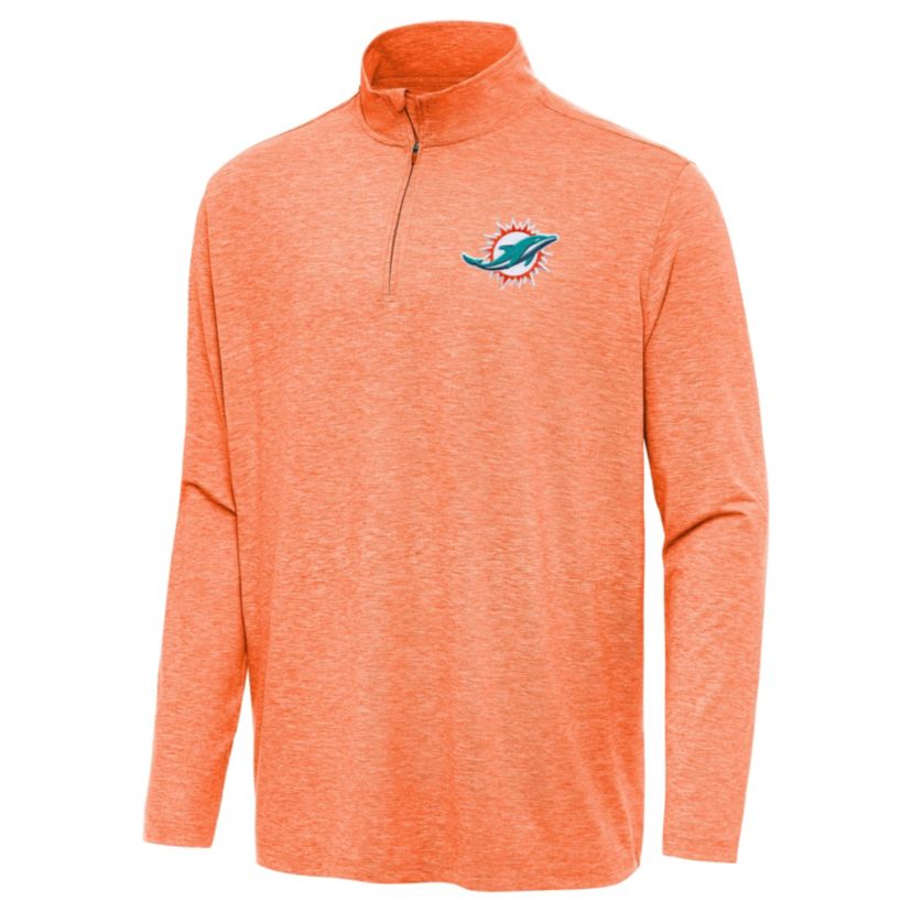 Antigua NFL Miami Dolphins Mens Hunk 1/4 Zip Pullover