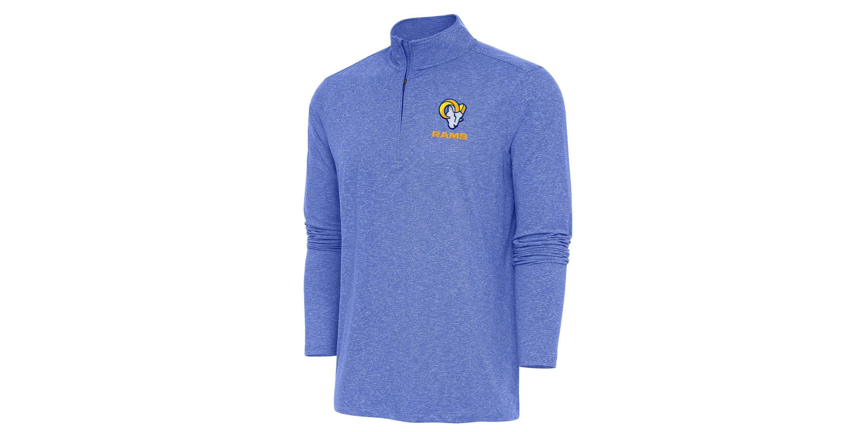 NFL Los Angeles Rams Mens Hunk 1/4 Zip Pullover