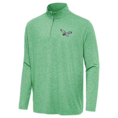 Antigua NFL Philadelphia Eagles Men's Hunk 1/4 Zip Pullover, Green, 3XL