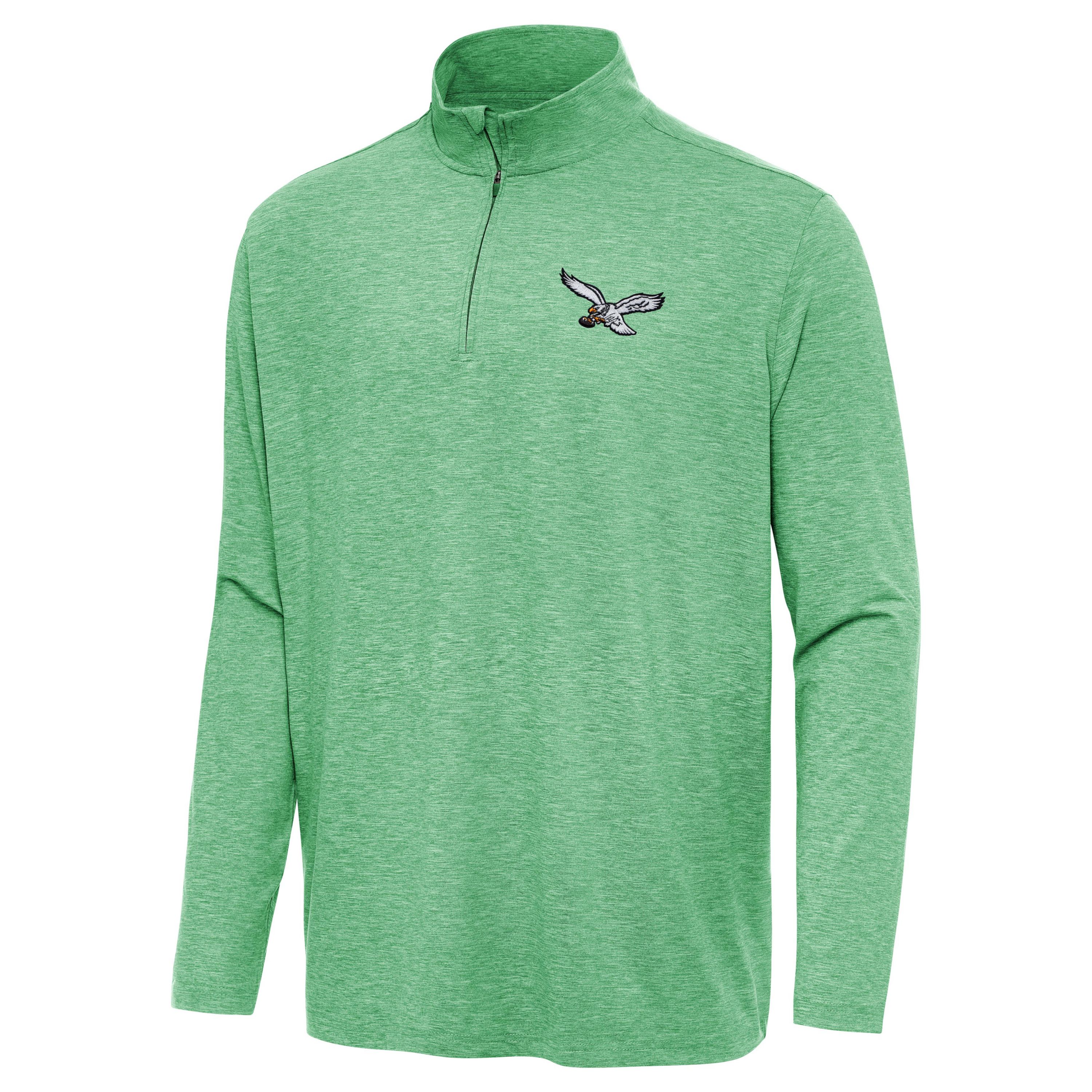 Antigua NFL Philadelphia Eagles Mens Hunk 1/4 Zip Pullover