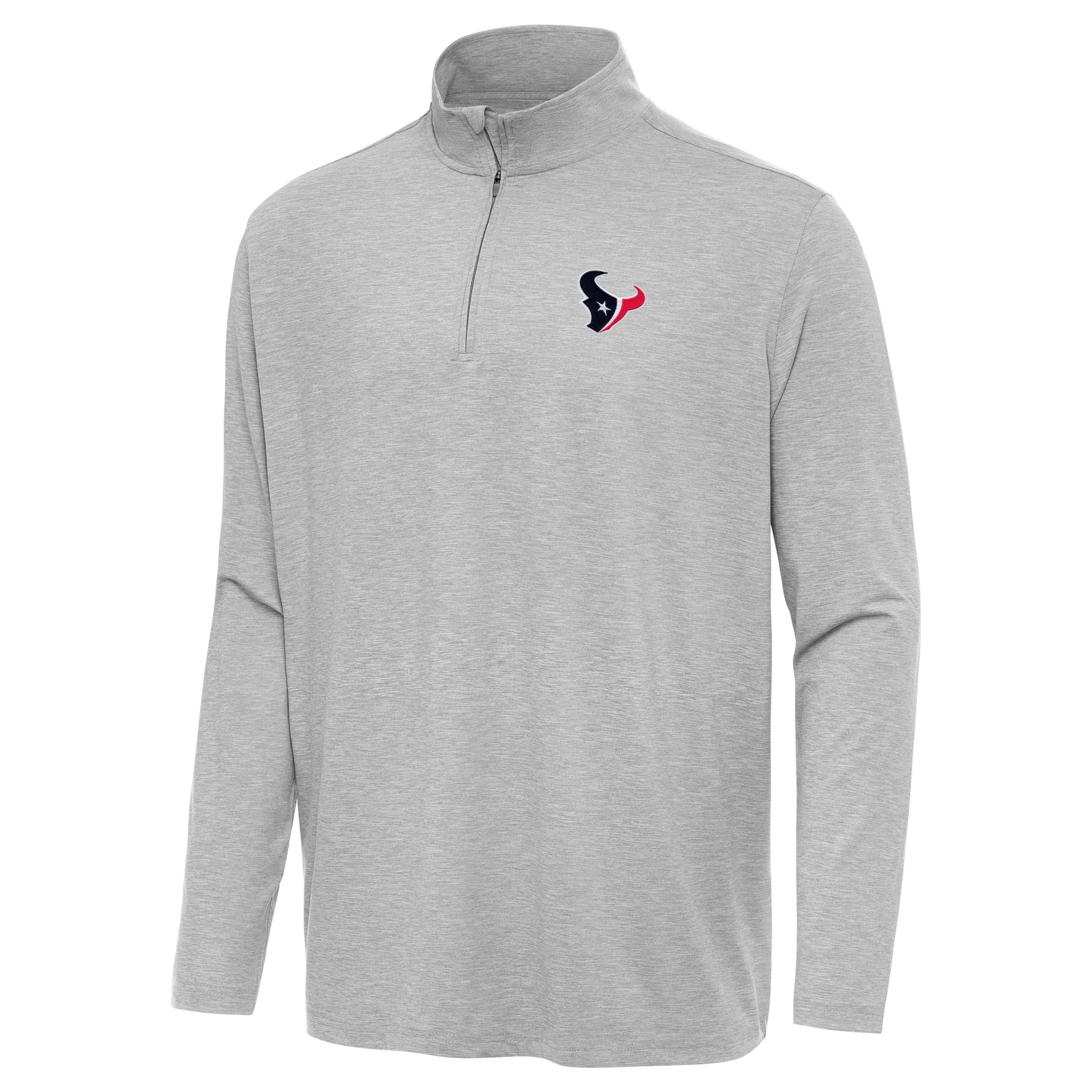 Antigua NFL Houston Texans Mens Hunk 1/4 Zip Pullover