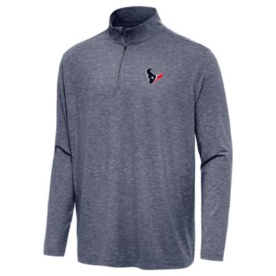Antigua NFL Houston Texans Men's Hunk 1/4 Zip Pullover, Navy Blue, 3XL