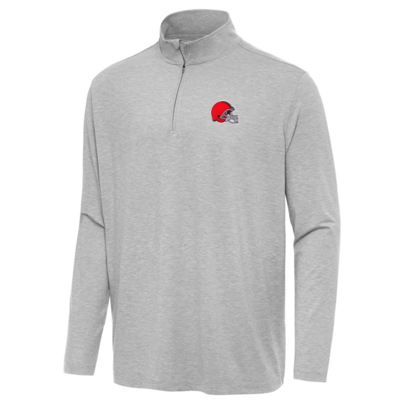 Antigua NFL Cleveland Browns Mens Hunk 1/4 Zip Pullover