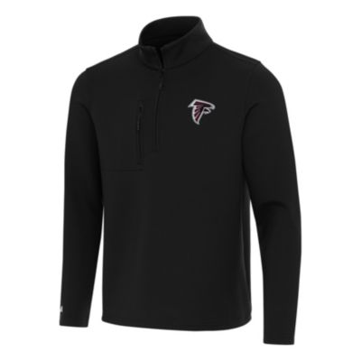Antigua NFL Atlanta Falcons Men's Insider 1/4 Zip Pullover, Black, 3XL