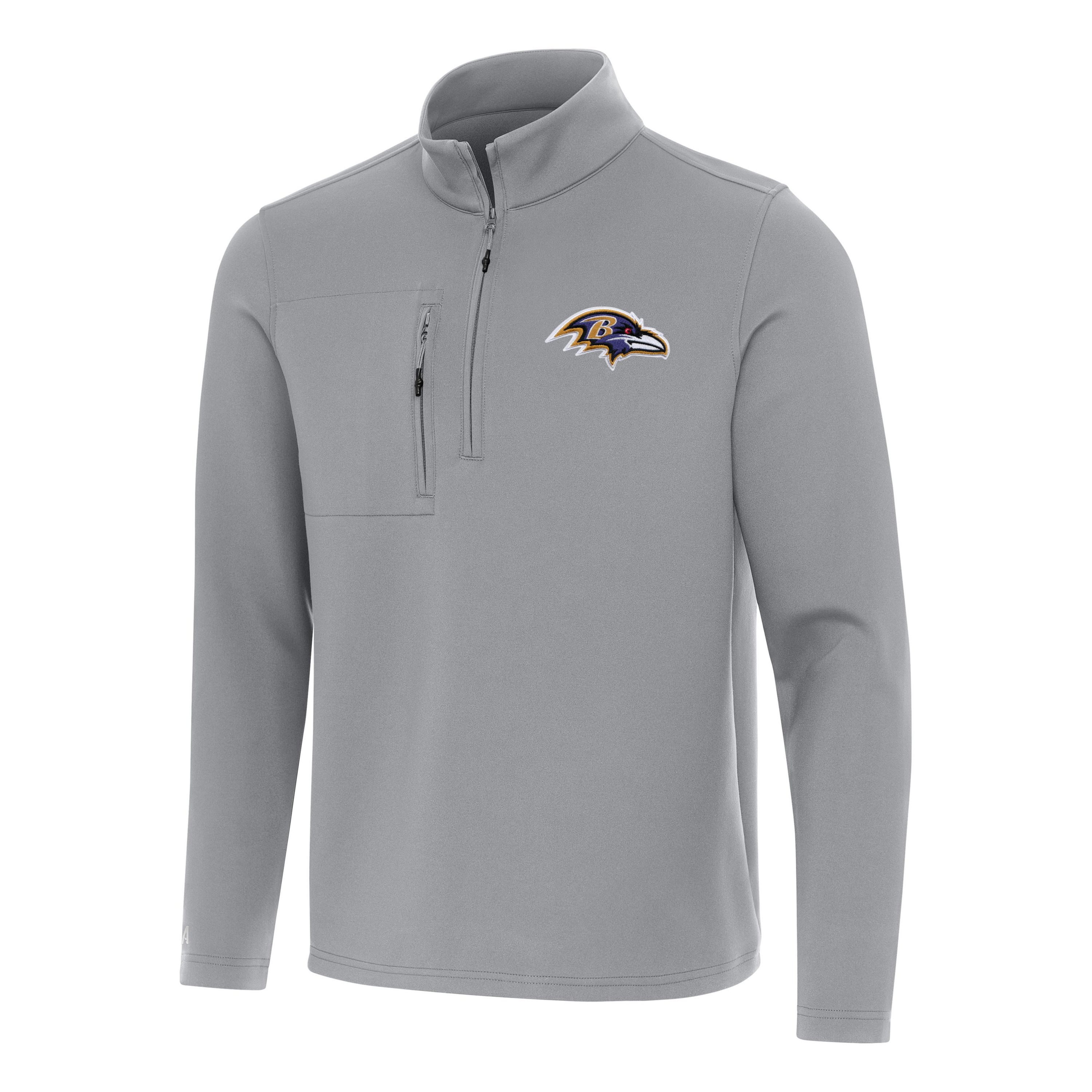 Antigua NFL Baltimore Ravens Mens Insider 1/4 Zip Pullover
