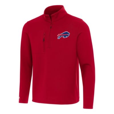 Antigua NFL Buffalo Bills Men's Insider 1/4 Zip Pullover, Red, Medium