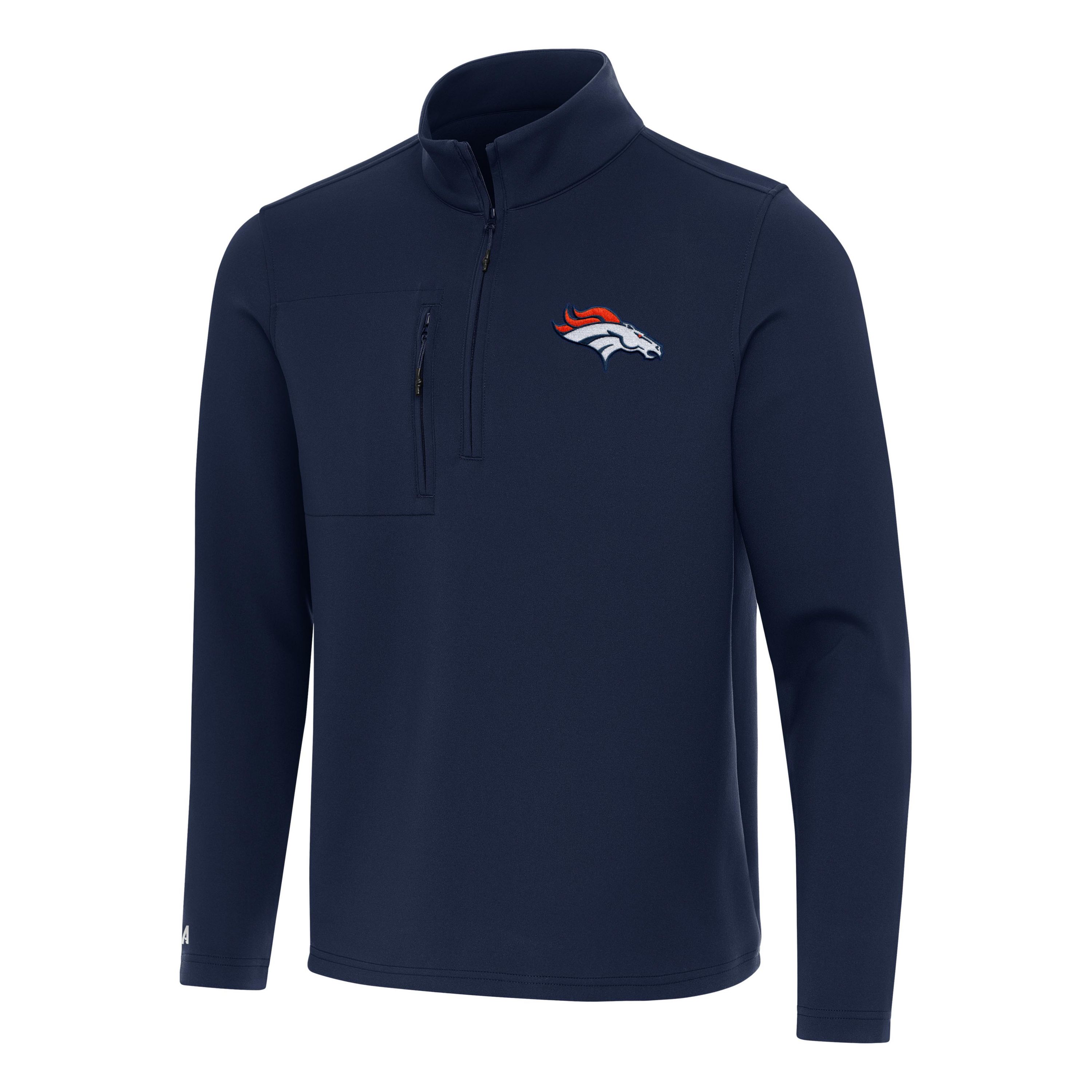 Antigua NFL Denver Broncos Mens Insider 1/4 Zip Pullover