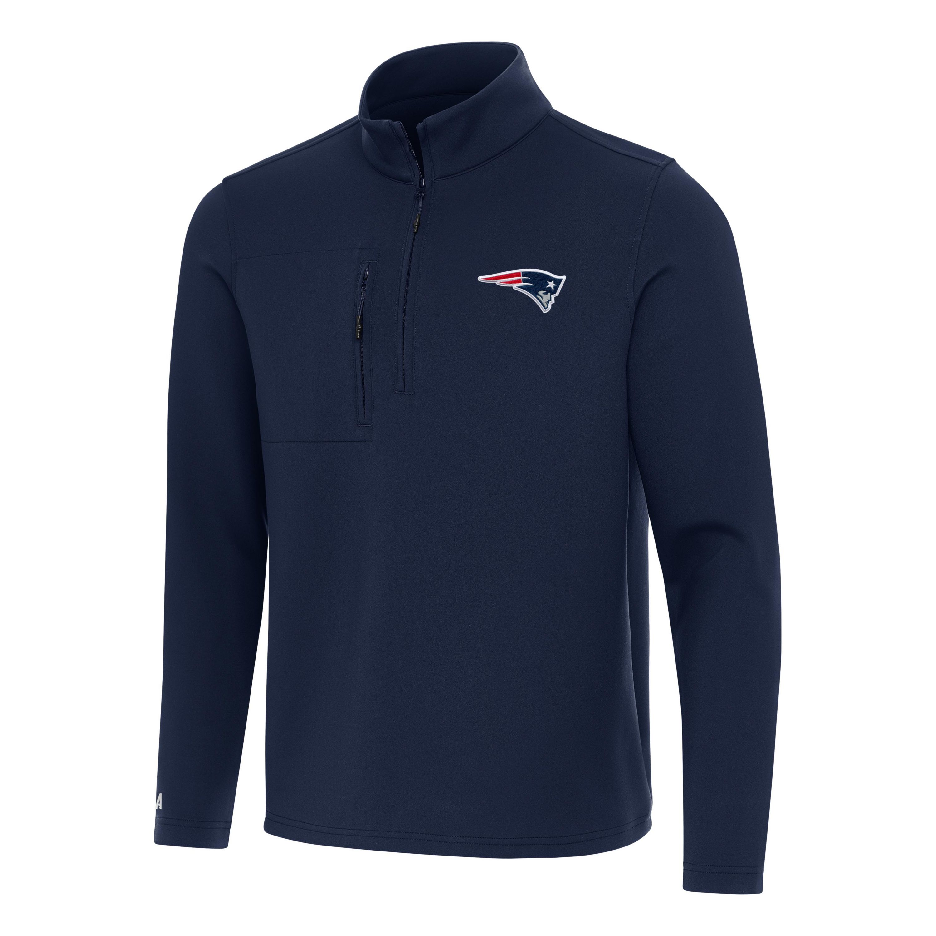 Antigua NFL New England Patriots Mens Insider 1/4 Zip Pullover