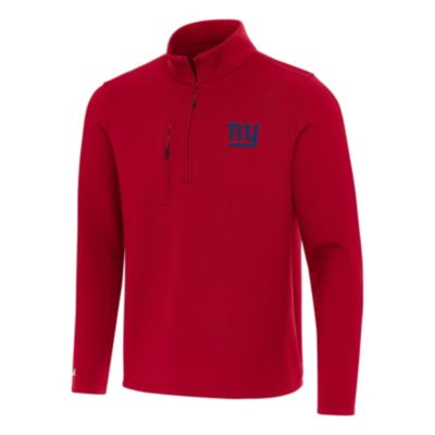 Antigua NFL New York Giants Men's Insider 1/4 Zip Pullover, Red, Small